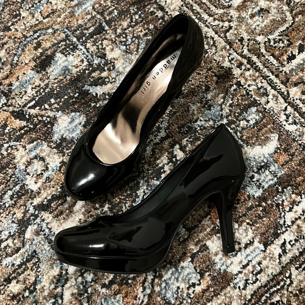 New Madden girl patent leather heels